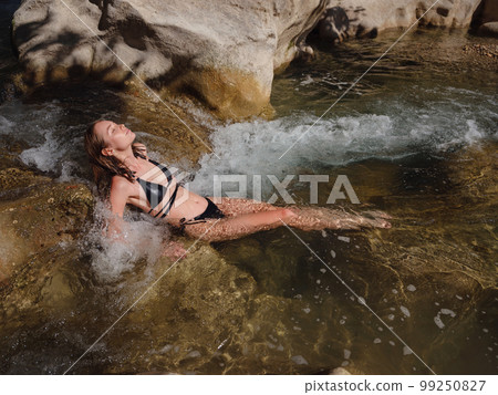 Turkey travel, mediterranean area on warm summer day 99250827