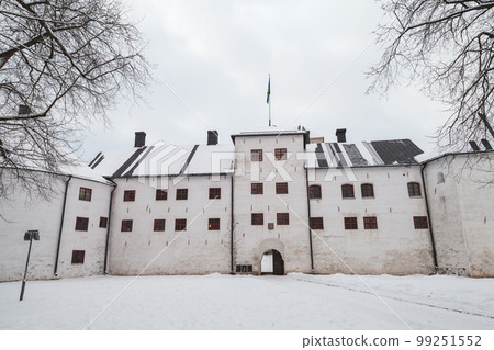 Turku castle entrance on a winter day Turku castle entrance on a winter day 99251552