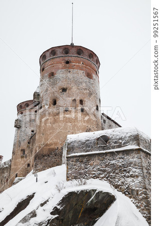 Olavinlinna fortress. 15th-century castle located in Savonlinna, Finland 99251567