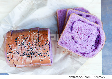 loaf of bread ,sweet potato bread with sesame 99252255