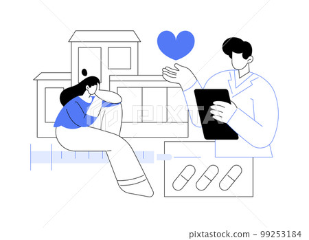 Drug rehab center abstract concept vector illustration. 99253184