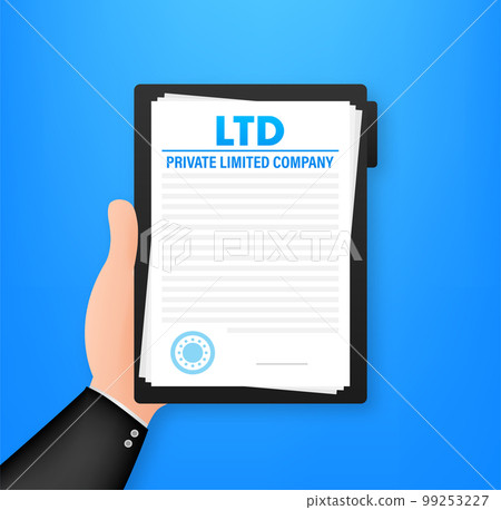 Ltd - private limited company. business concept. Vector stock illustration. Ltd - private limited company. business concept. Vector stock illustration. 99253227