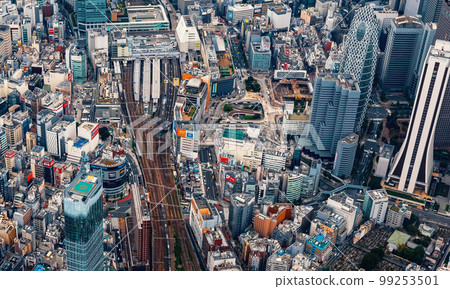 Aerial view of Shinjuku, Tokyo, Japan Aerial view of Shinjuku, Tokyo, Japan 99253501
