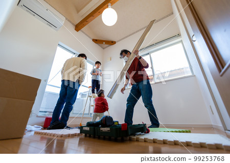 Installation of curtain rails with family Installation of curtain rails with family 99253768
