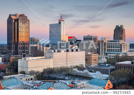 Raleigh, North Carolina, USA downtown city skyline. 99253985