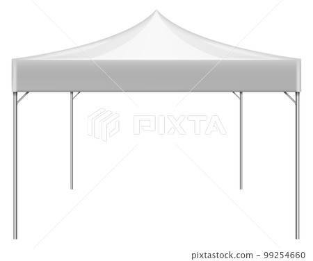 Outdoor event tent mockup. White blank shade 99254660