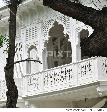 Princes Islands, Buyukada in Istanbul, old wooden houses in Buyukada 99255067
