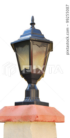 Vintage street lamp sconce, used in parks, streets and outdoor 99255087
