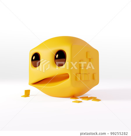 Smile yellow emoji with background. Smile yellow emoji with background. 99255282