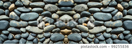 Blue pebbles texture background, decorative small stones texture Blue pebbles texture background, decorative small stones texture 99255836