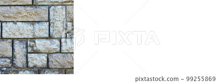 Sturdy blue and gray cut stone wall, seamless lined up, banner mock up poster desing Sturdy blue and gray cut stone wall, seamless lined up, banner mock up poster desing 99255869