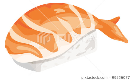 Ebi sushi cartoon icon. Traditional japanese food 99256077