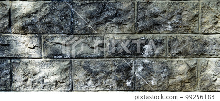 Sturdy white and gray cut stone wall, seamless lined up Sturdy white and gray cut stone wall, seamless lined up 99256183