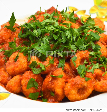 Homemade Fellah Meatballs with parsley from traditional Turkish cuisine dishes Homemade Fellah Meatballs with parsley from traditional Turkish cuisine dishes 99256243