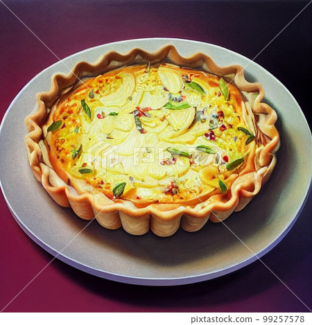 Quiche of vegetables 99257578