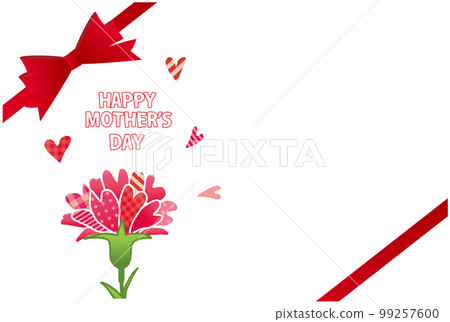 康乃馨花卉圖案圖案織物風格賀卡母親節 康乃馨花卉圖案圖案織物風格賀卡母親節 99257600