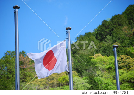 Japanese flag Japanese flag 99257811