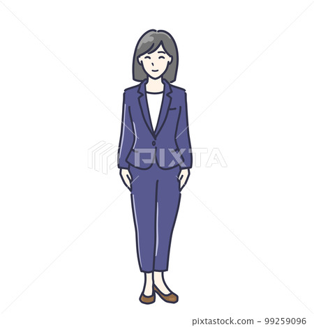穿褲裝的女人全身圖解1 99259096