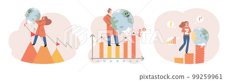 Global warming. High temperature and hot weather Earth. Climate change concept Global warming. High temperature and hot weather Earth. Climate change concept 99259961