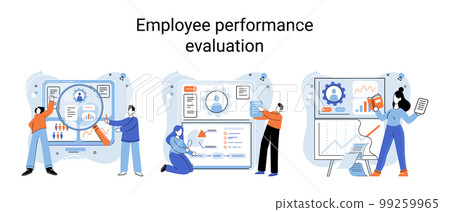 Employee performance evoluation, analysis of effectiveness of professional activity, success advance Employee performance evoluation, analysis of effectiveness of professional activity, success advance 99259965