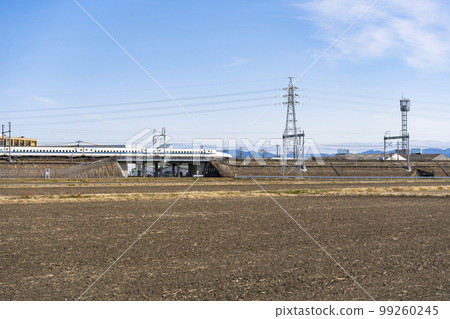 愛知縣內運行的東海道新幹線 N700 系列列車（進站） 99260245
