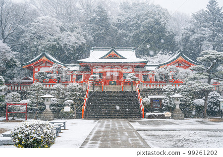 [Ashikaga City, Tochigi Prefecture] Snow Orihime Shrine 99261202