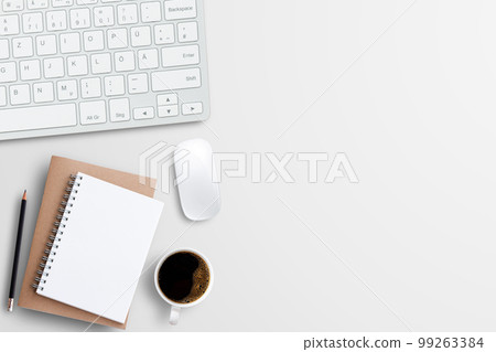 Top view with notebooks on white background Top view with notebooks on white background 99263384