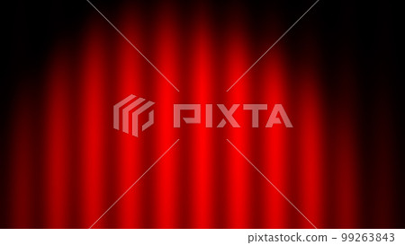 劇院幕布（紅色）背景 99263843
