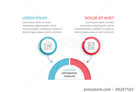 Two Options - Infographic Template Two Options - Infographic Template 99267582