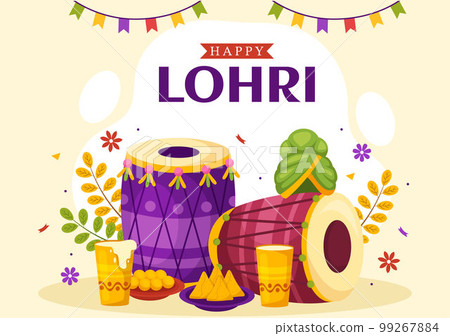 Happy Lohri Festival of Punjab India Illustration with Playing Dance and Celebration Bonfire in Flat Cartoon Hand Drawn for Landing Page Templates Happy Lohri Festival of Punjab India Illustration with Playing Dance and Celebration Bonfire in Flat Cartoon Hand Drawn for Landing Page Templates 99267884