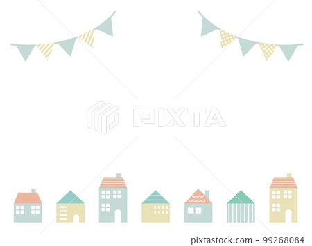 斯堪的納維亞花環和城市景觀框架 99268084