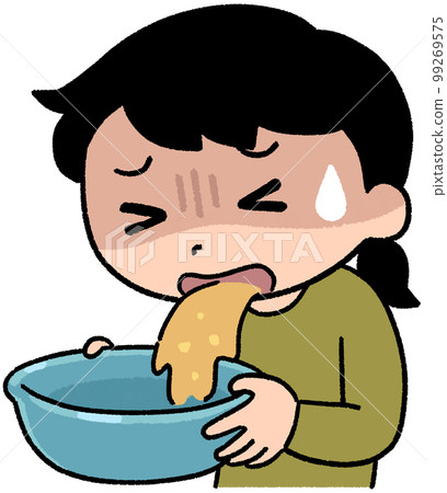 Girl vomiting 99269575