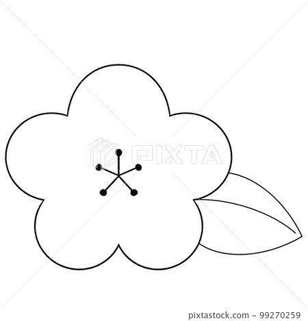 黑白梅花圖 黑白梅花圖 99270259