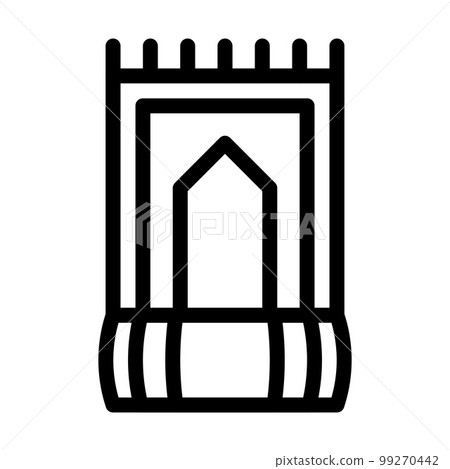 ramadan icon set outline style illustration vector element and symbol perfect. 99270442