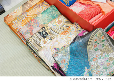 Image of kimono sashes and obijime obiage kimono shops and kimono rentals 99270846