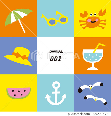 Seasonal illustration set Summer 02 Seasonal illustration set Summer 02 99271572