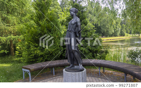 statue of the goddess of fertility in the Botanical Garden. Minsk, June 30, 2022 statue of the goddess of fertility in the Botanical Garden. Minsk, June 30, 2022 99271807