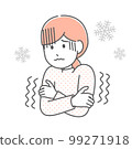 Cold and shivering female 99271918