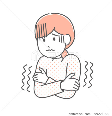 shivering woman 99271920