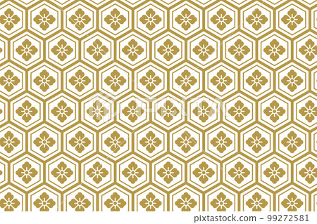 Tortoise shell seamless transparent pattern. Illustration of Japanese pattern. Tortoise shell seamless transparent pattern. Illustration of Japanese pattern. 99272581