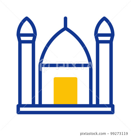 ramadan icon set duotone blue yellow style illustration vector element and symbol perfect. ramadan icon set duotone blue yellow style illustration vector element and symbol perfect. 99273119