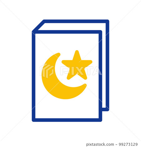 ramadan icon set duotone blue yellow style illustration vector element and symbol perfect. ramadan icon set duotone blue yellow style illustration vector element and symbol perfect. 99273129