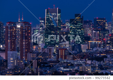 "Tokyo" Tokyo night view, Twilight Blue 99273582