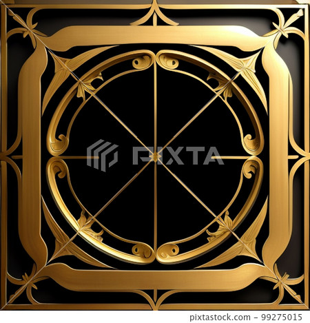 Gold metallic decoration pattern Gold metallic decoration pattern 99275015