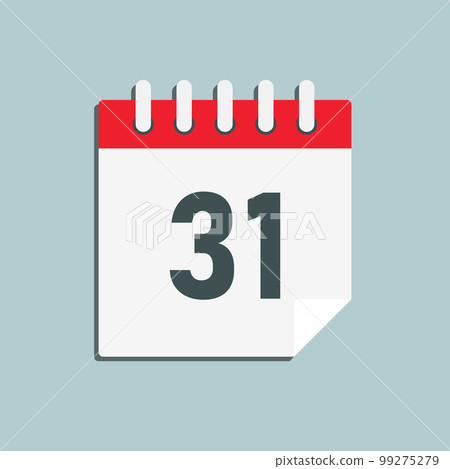 Icon page calendar day - number 31 Icon page calendar day - number 31 99275279