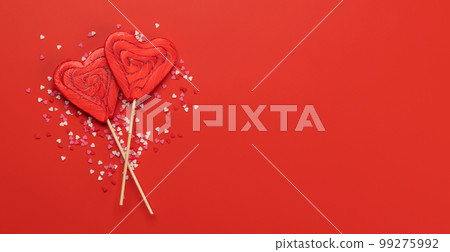 Candy sweets and copy space for your greetings Candy sweets and copy space for your greetings 99275992
