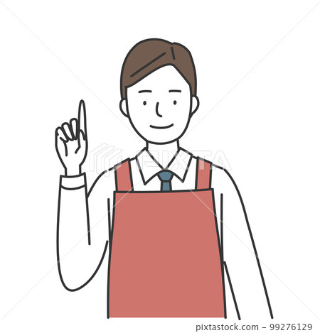 Male clerk at a supermarket Male clerk at a supermarket 99276129