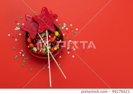 Candy sweets and copy space for your greetings 99276821