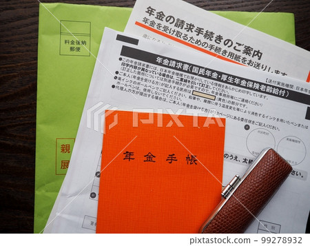 Pension notebook and pension bill 99278932