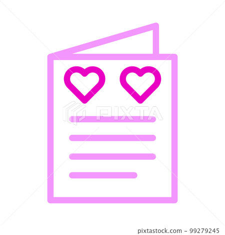 valentine icon set multicolor pink style illustration vector element and symbol perfect. 99279245